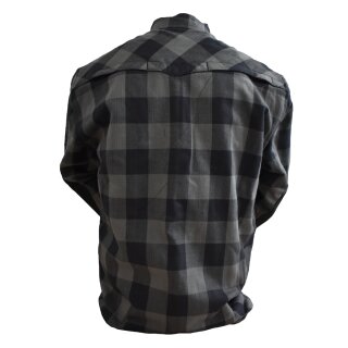 Bores Lumberjack Jacket-Shirt negro / gris para Hombres S