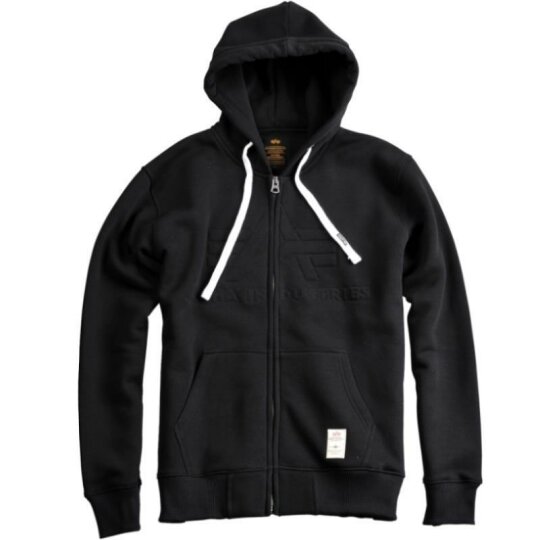 Alpha Industries 3D Zip Hoody schwarz S