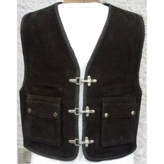 Cha Cha Kutte KAI leather vest nubuck leather with...