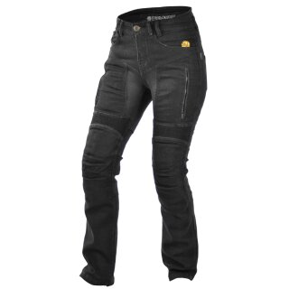 Trilobite Parado Motorrad-Jeans Damen schwarz lang 30/34