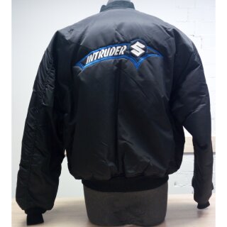 Intruder MA1 Bomberjacke schwarz Schriftzug 3XL