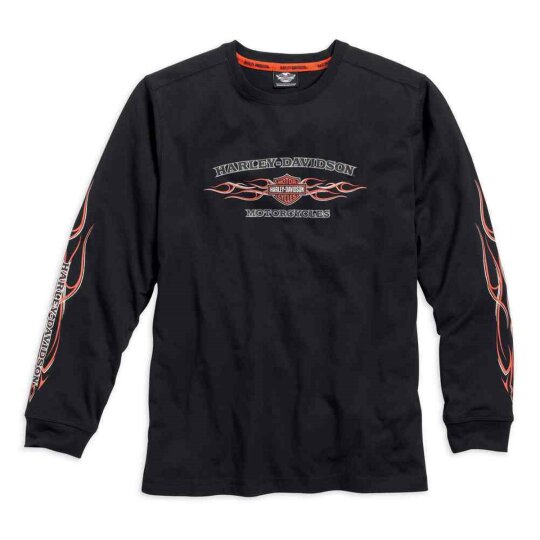 HD Sweat-Shirt Pinstripe Flames S