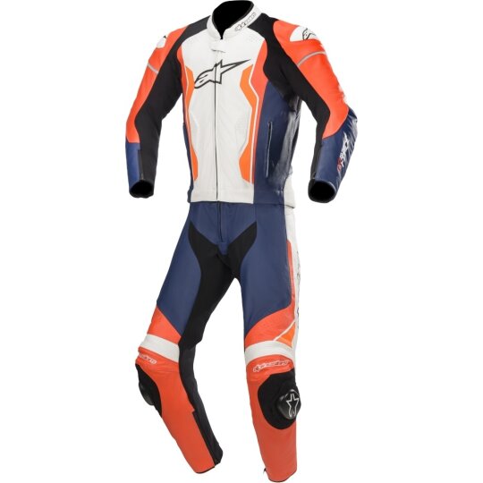 Traje de cuero Alpinestars GP Force 2pcs rojo / negro / naranja