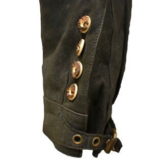 Traditional leather trousers, black 30 inch