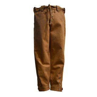 Pantalón de cuero tradicional Wild-Wear, marrón claro 28 inch