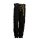 Pantalón tradicional negro de cuero con abertura de botones 26 inch