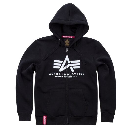 Alpha Industries Basic Zip Hoody schwarz XL