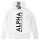 Alpha Industries Back Print Hoody weiss 2XL