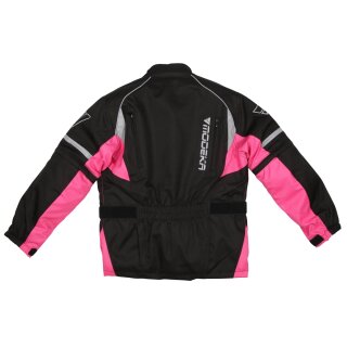 Modeka Tourex II textile jacket black / pink Kids 152