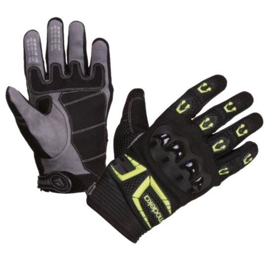 Modeka MX Top Niños Guantes negro / amarillo S