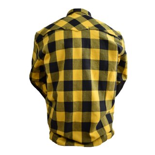 Bores Lumberjack Jacken-Hemd schwarz / gelb Herren L