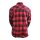 Bores Lumberjack Jacket-Shirt negro / rojo para Hombres 4XL