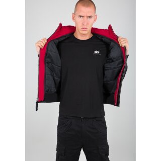 Alpha Industries Bomber Jacket MA 1 D-Tec SE black / red 2XL