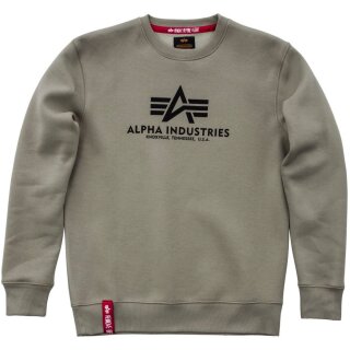Alpha Industries Basic Sweater olive - order now at Wild-Wear, 47,90 €