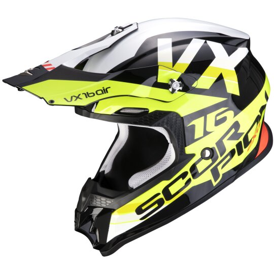 Scorpion VX-16 Air X-Turn black-neon / yellow-white