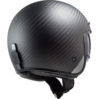 Casco LS2 OF601 Bob C Jet Solid carbono mate S