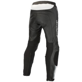 B&uuml;se Mille leather pants black/white men 114 Long