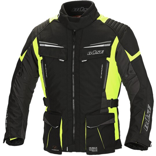 Büse LAGO PRO Textiljacke schwarz / neon gelb 3XL