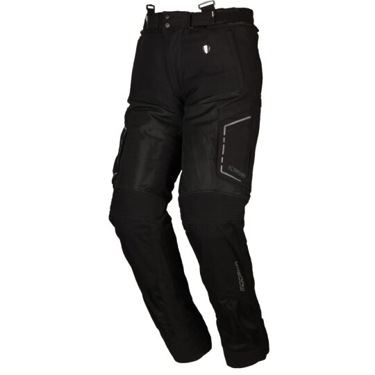 Modeka Pantalones de motocicleta Khao Air negro K-XL