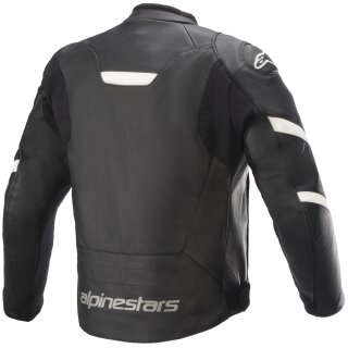 Alpinestars Faster V2 Lederjacke Herren schwarz/weiß 60