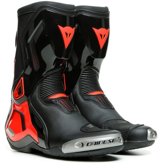 Dainese Torque 3 Out Motorradstiefel Herren schwarz / fluo-rot 41