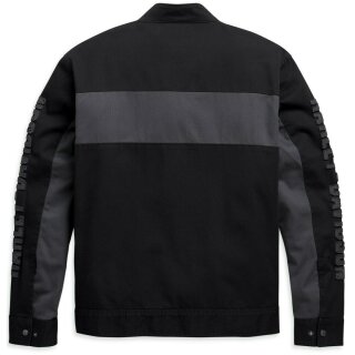 HD Jacket Canvas Colorblock black / grey XL