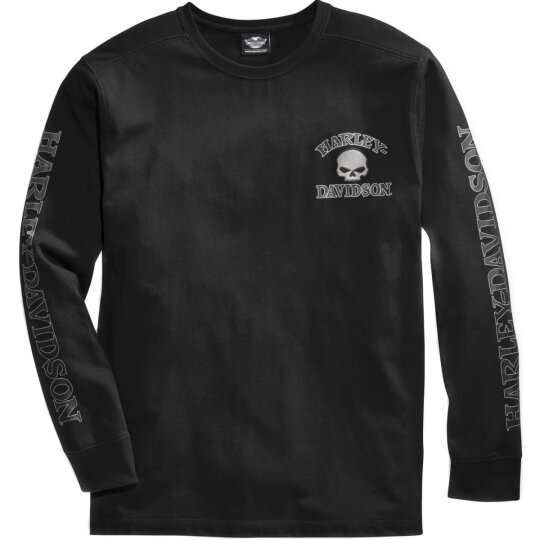 HD Longsleeve Skull negro XL