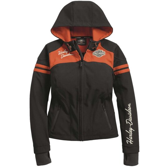 HD Softshell Jacke Miss Enthusiast Damen schwarz / orange M