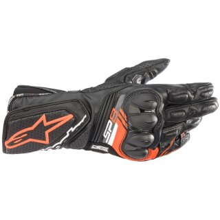 Guantes Alpinestars SP-8 V3 negro / rojo fluorescente