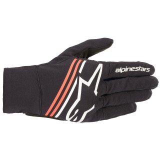 Guantes Alpinestars Reef negro / blanco / rojo-fluo