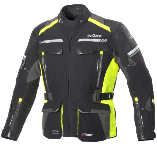 Büse Highland II Jacket black / yellow 32