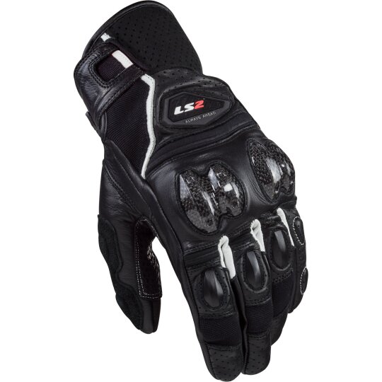 LS2 Spark II Sporthandschuhe schwarz / weiß 2XL