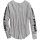 HD Ladies Authentic Bar&Shield Rib-Knit Top Light Grey Heather