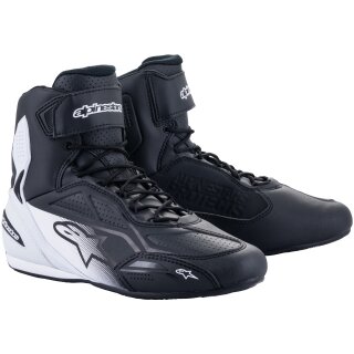 Alpinestars Faster-3 Motorradschuhe schwarz / weiss 40