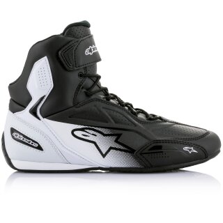 Alpinestars Faster-3 Motorradschuhe schwarz / weiss 40