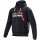 Alpinestars Chrome Ignition Hoodie schwarz / rot-fluo 3XL