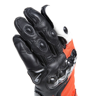 Dainese Carbon 4 Sporthandschuhe schwarz / fluo-rot / weiss L