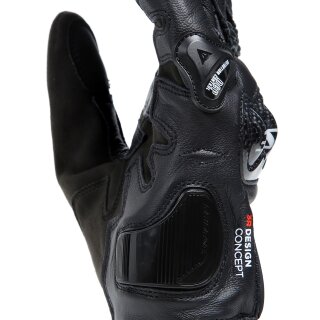 Guantes deportivos Dainese Carbon 4 cortos negros / negros XL