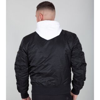 Alpha Industries Bomber Jacke MA-1 D-Tec SE schwarz / weiss L