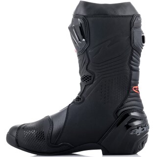 Alpinestars Supertech-R Motorcycle Boots black / white / red-fluo / yellow-fluo 45