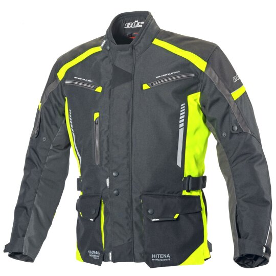 Büse Torino II Textiljacke schwarz / neongelb Herren XL