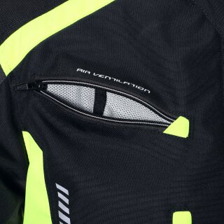 Büse Torino II Textile jacket black / neon yellow men 9XL