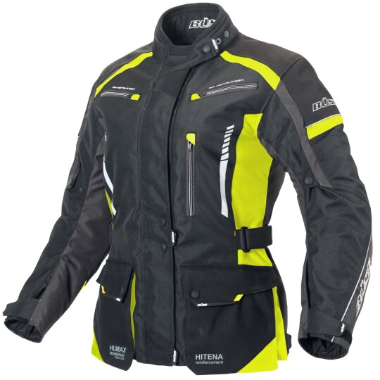 Büse Torino II Textiljacke schwarz / neongelb Damen 42