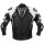 Büse Track Chaqueta de cuero negro / blanco hombre 58