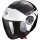 Scorpion Exo-City II Mall Jet Helmet Metal-Black / White / Silver