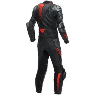 Dainese Laguna Seca 5 2-piece leather suit black / anthracite / fluo-red