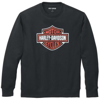 Jersey HD Bar &amp; Shield Crewneck negro