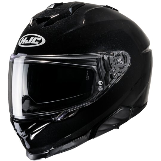 HJC i71 Solid metallic schwarz Integralhelm XXL