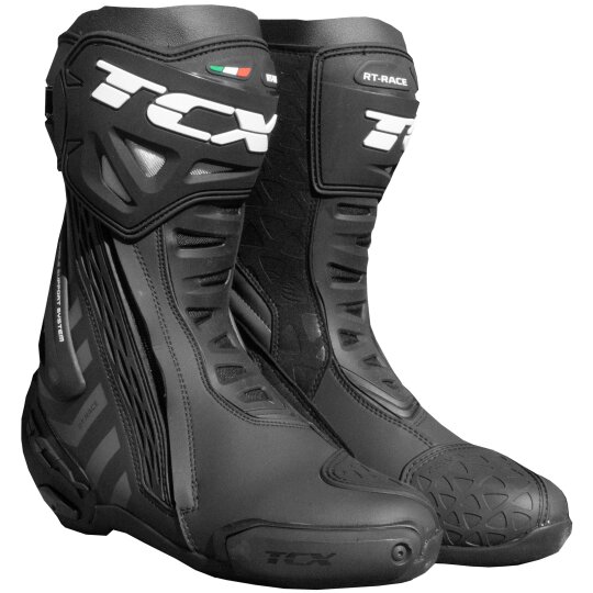 TCX RT-Race Motorradstiefel Herren schwarz / dunkelgrau 42