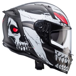 Caberg Avalon X Punk Integralhelm matt-grau / schwarz-rot S